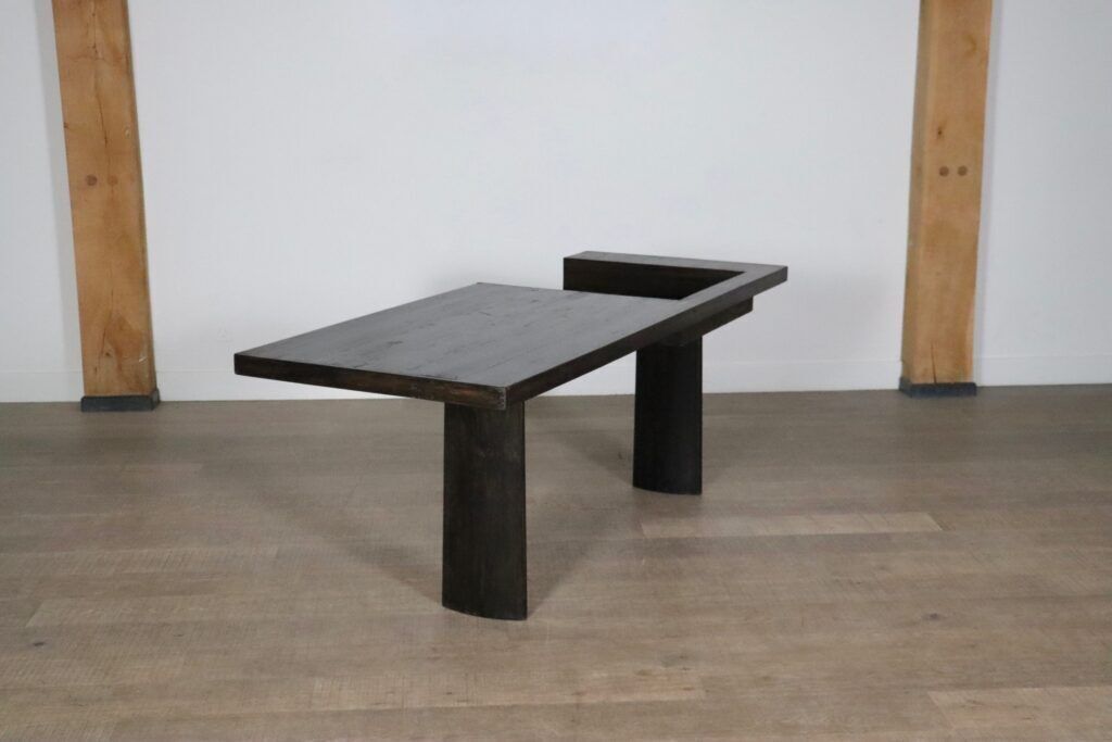 photo vintage Le Corbusier And Balkrishna Doshi Lc/Bd 01 A Ahmedabad Console Desk, 1960s