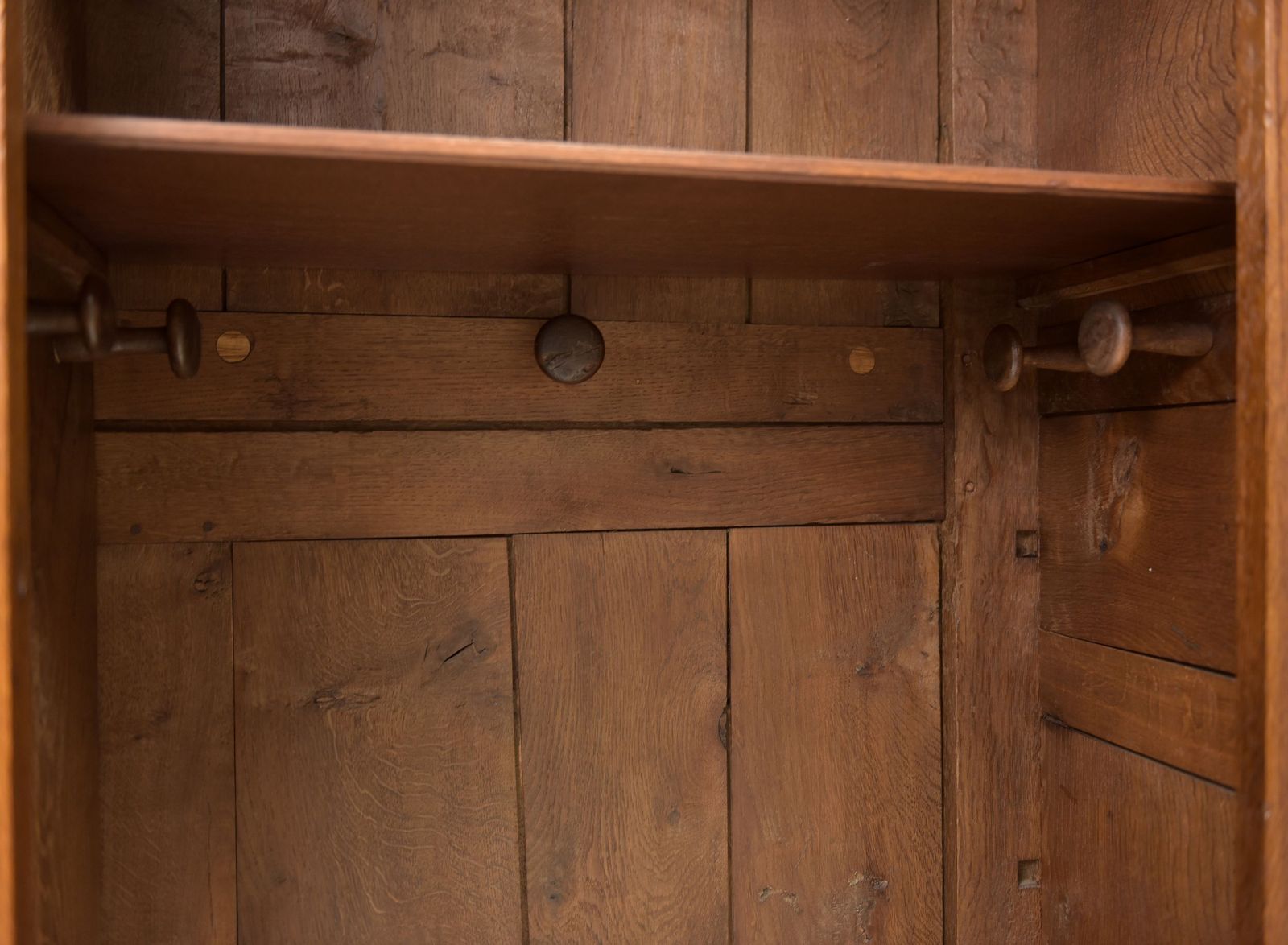 Hallway Cupboard Restored Biedermeier Oak Wardrobe Hall Cupboard photo vinterior