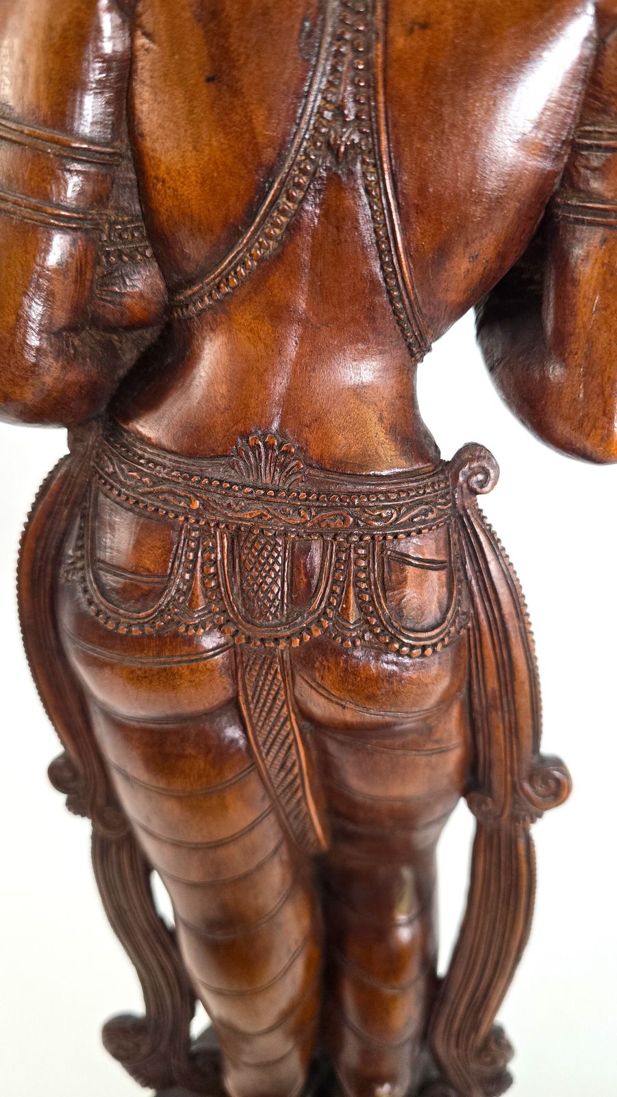 photo vinterior Carved Indian Figure Of The Goddess Parvati Holding Her Baby Son Ganesha, From The Raj Period, Circa 1900