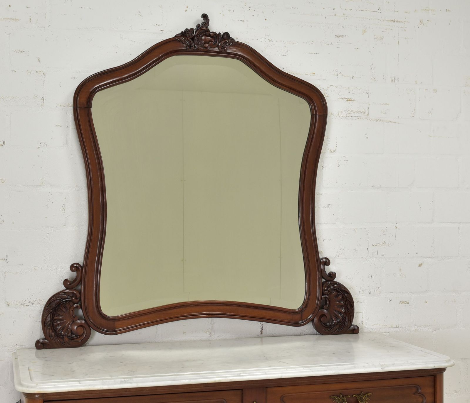 Mirrored Chest Of Drawers Restored Mahogany Circa 1900. Vanity Unit Bedroom. photo vintage
