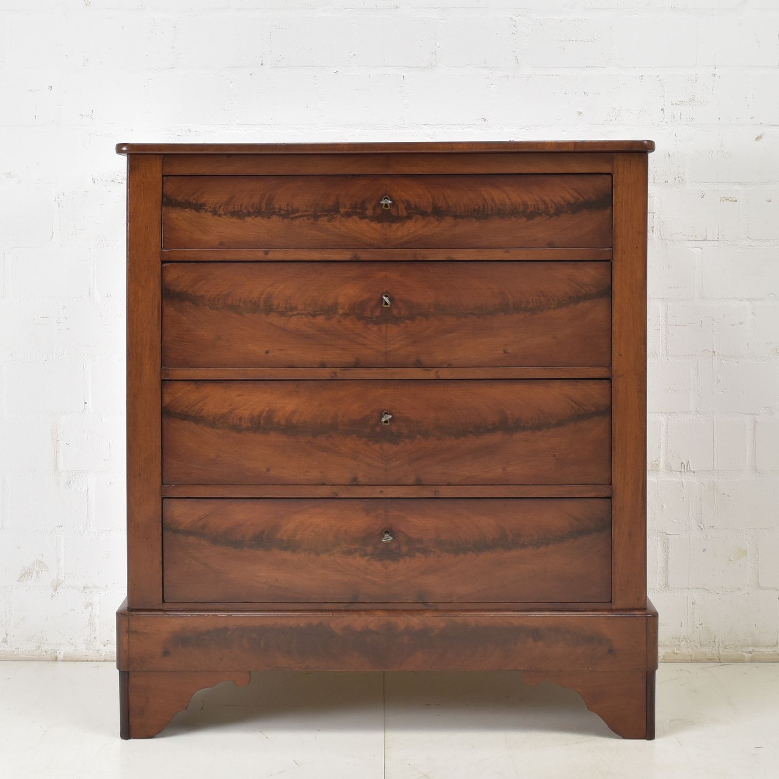 Antique! Narrow Chest Of Drawers Restored Mahogany Louis Philippe Circa 1880 photo furniture