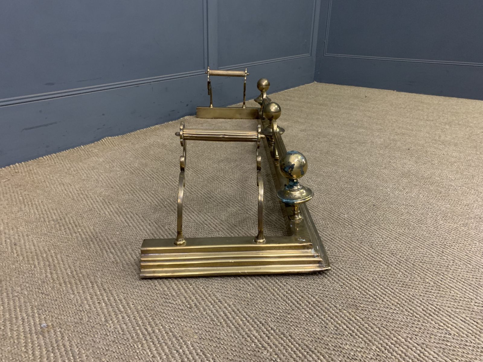 Victorian Brass Fender Set photo vinterior