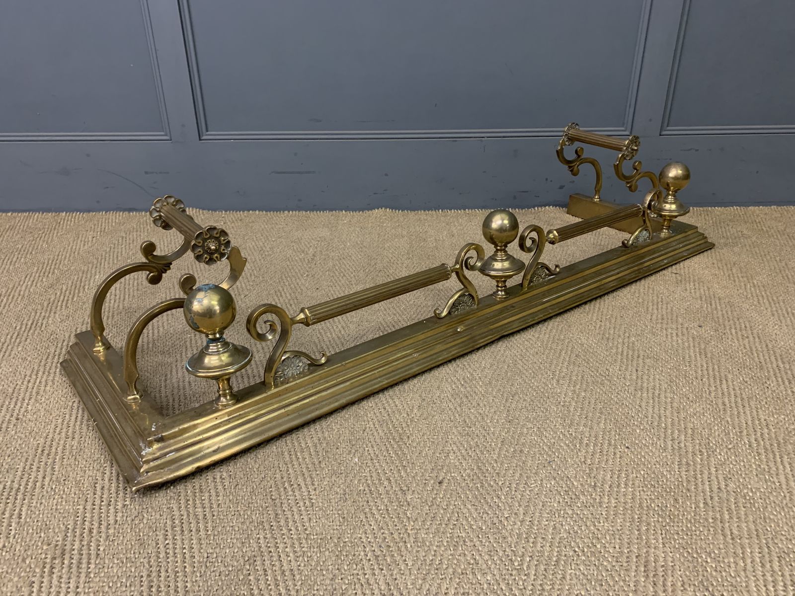 Victorian Brass Fender Set photo buy