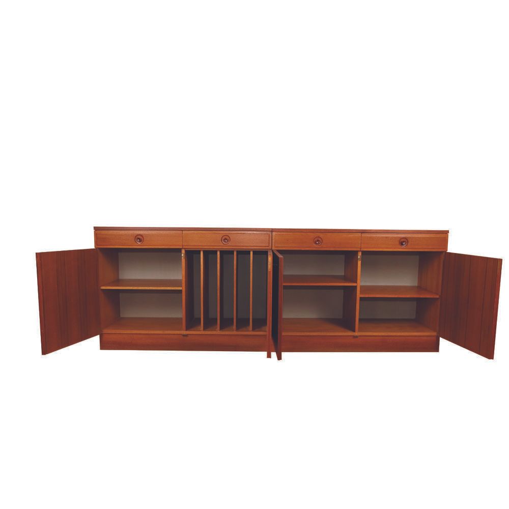 Swedish Sideboard In Teak By Bertil Fridhagen For Bodafors, 1960s, Set Of 2 photo Furniture