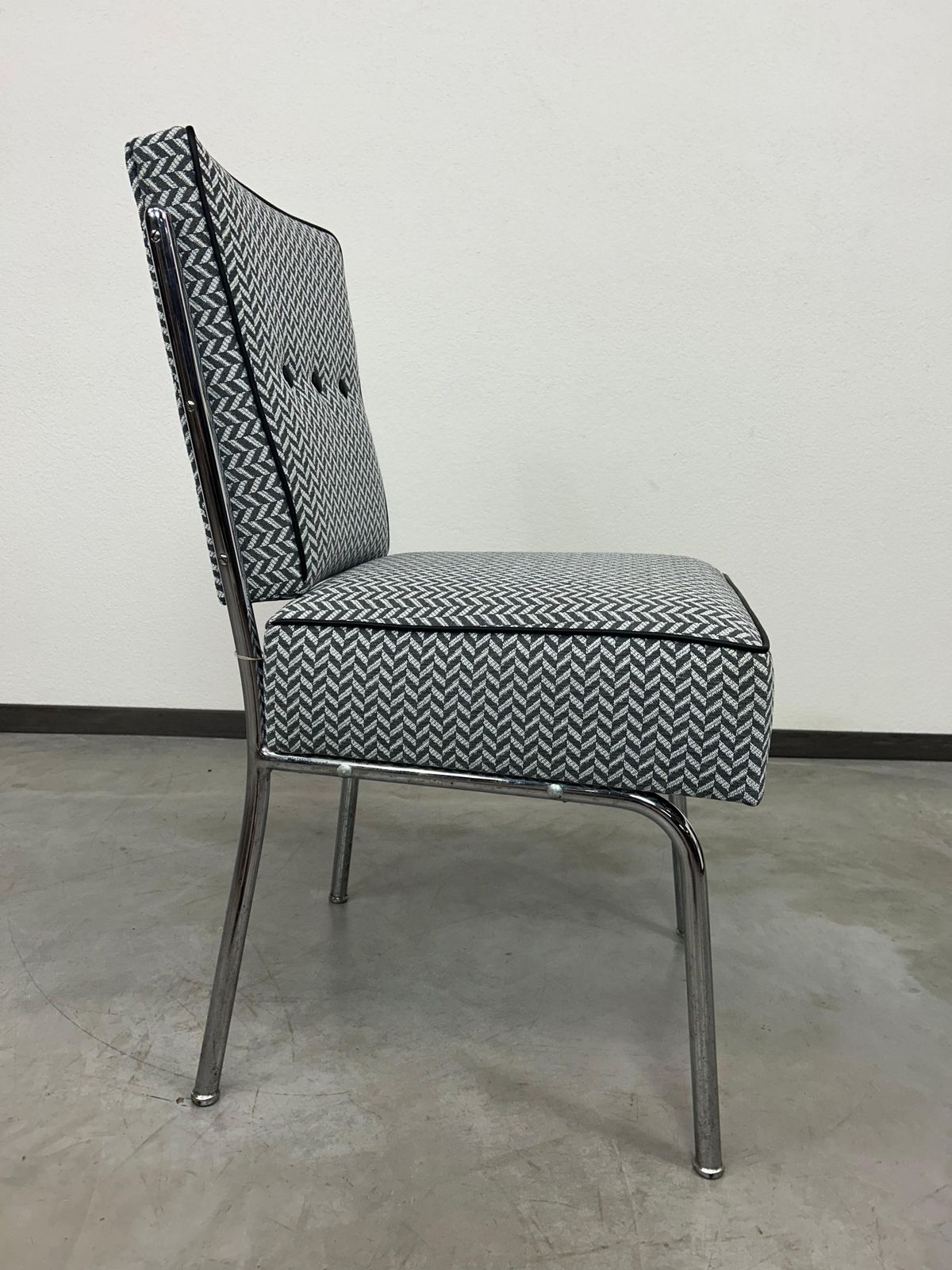 Mid Century Modern Tubular Steel Chair By Jozsef Peresztegi photo vintage