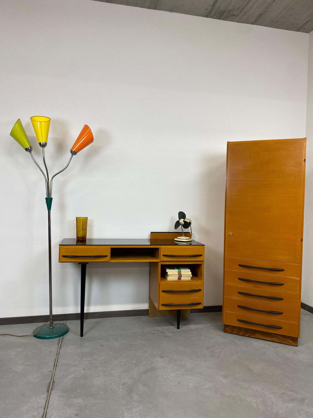 Writing Desk With Cabinet By Mojmír Požár For Up Závody Bučovice photo furniture