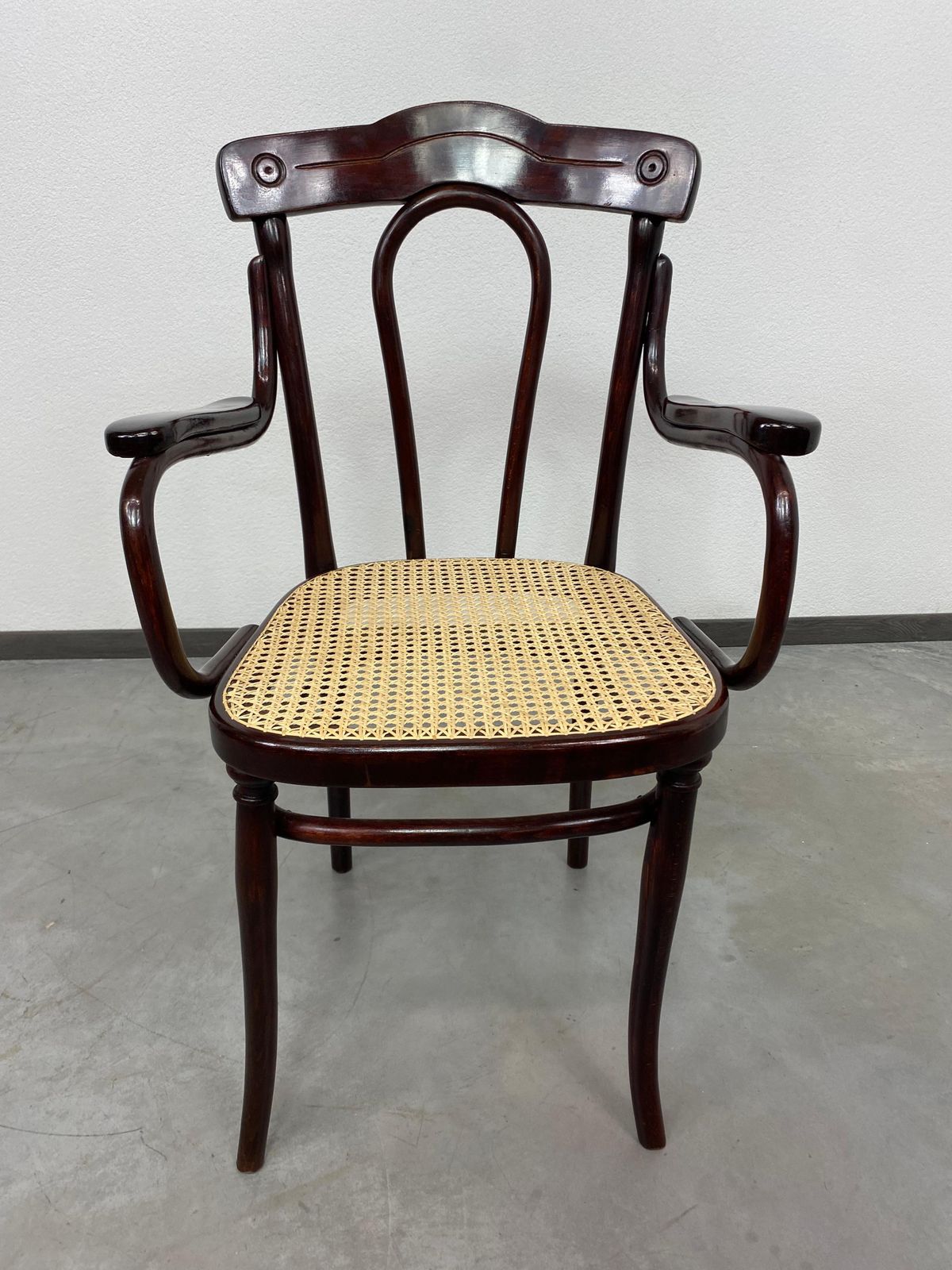 Thonet Office Chair With Rattan Seat photo vinterior