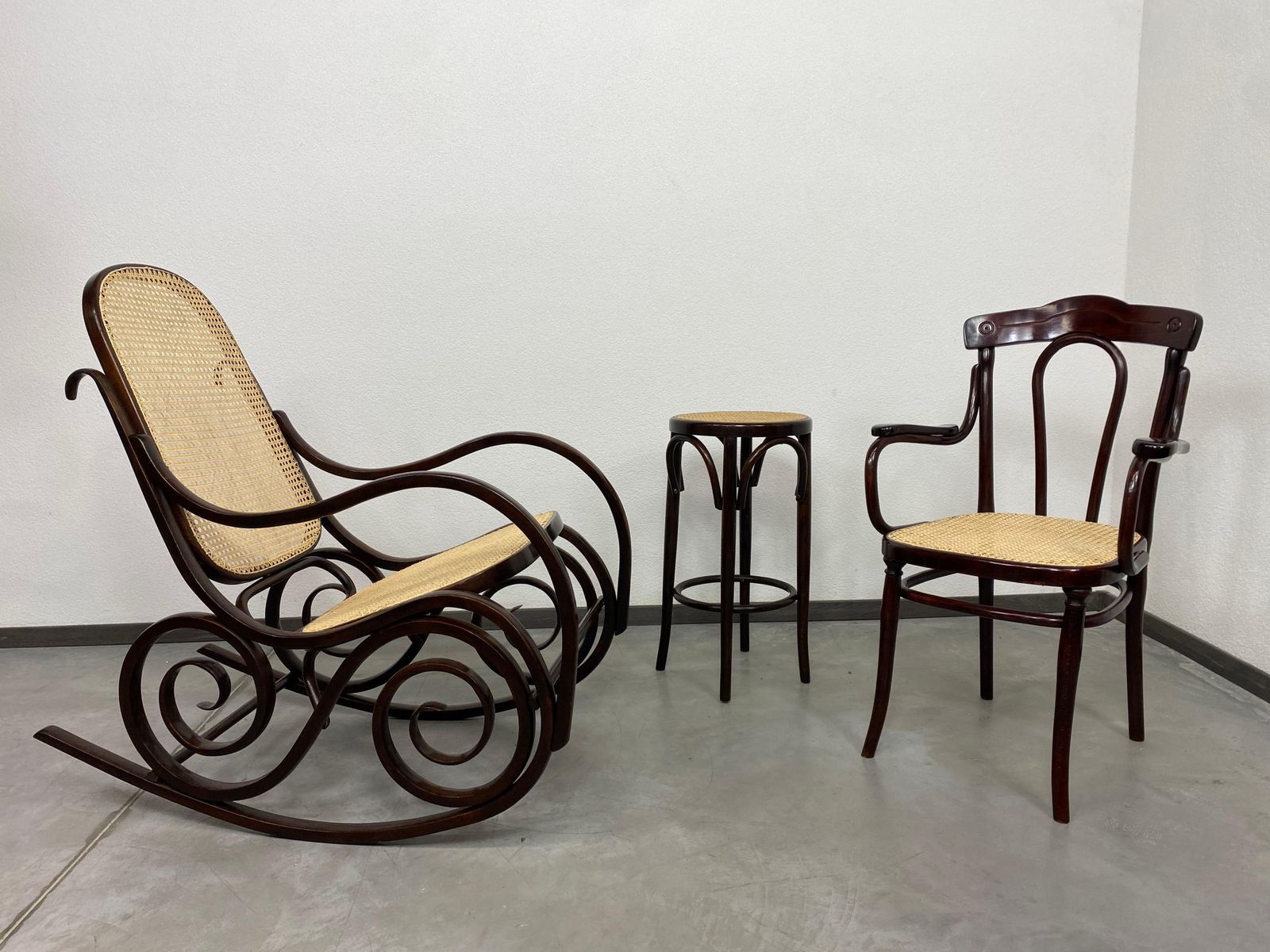 photo buy Thonet Office Chair With Rattan Seat