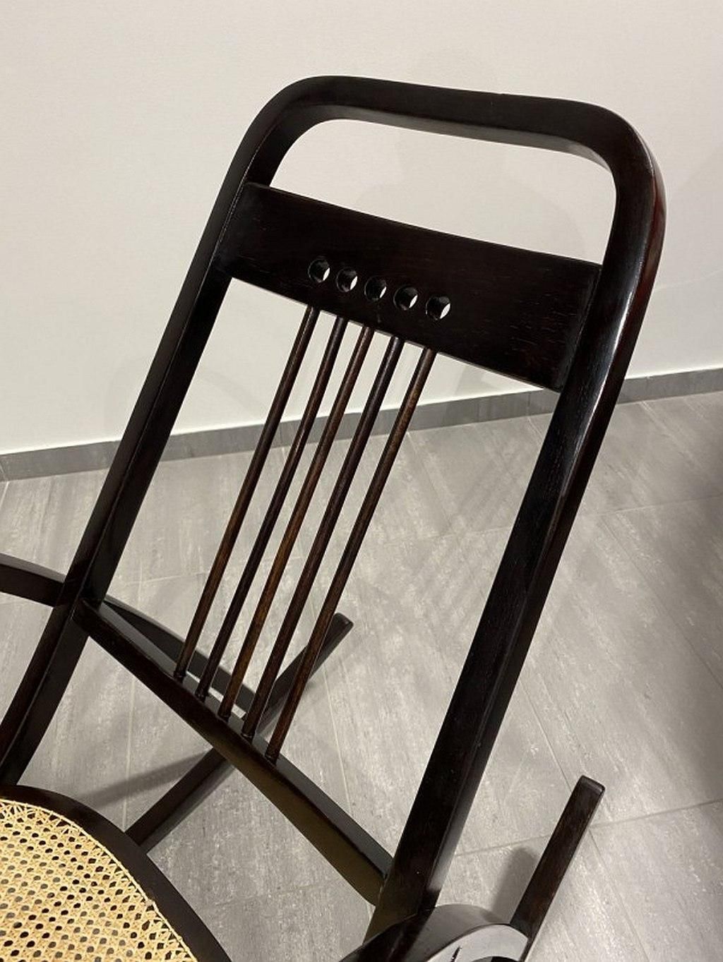 Secession Rocking Chair No.7211 By Marcel Kammerer For Thonet photo for sale