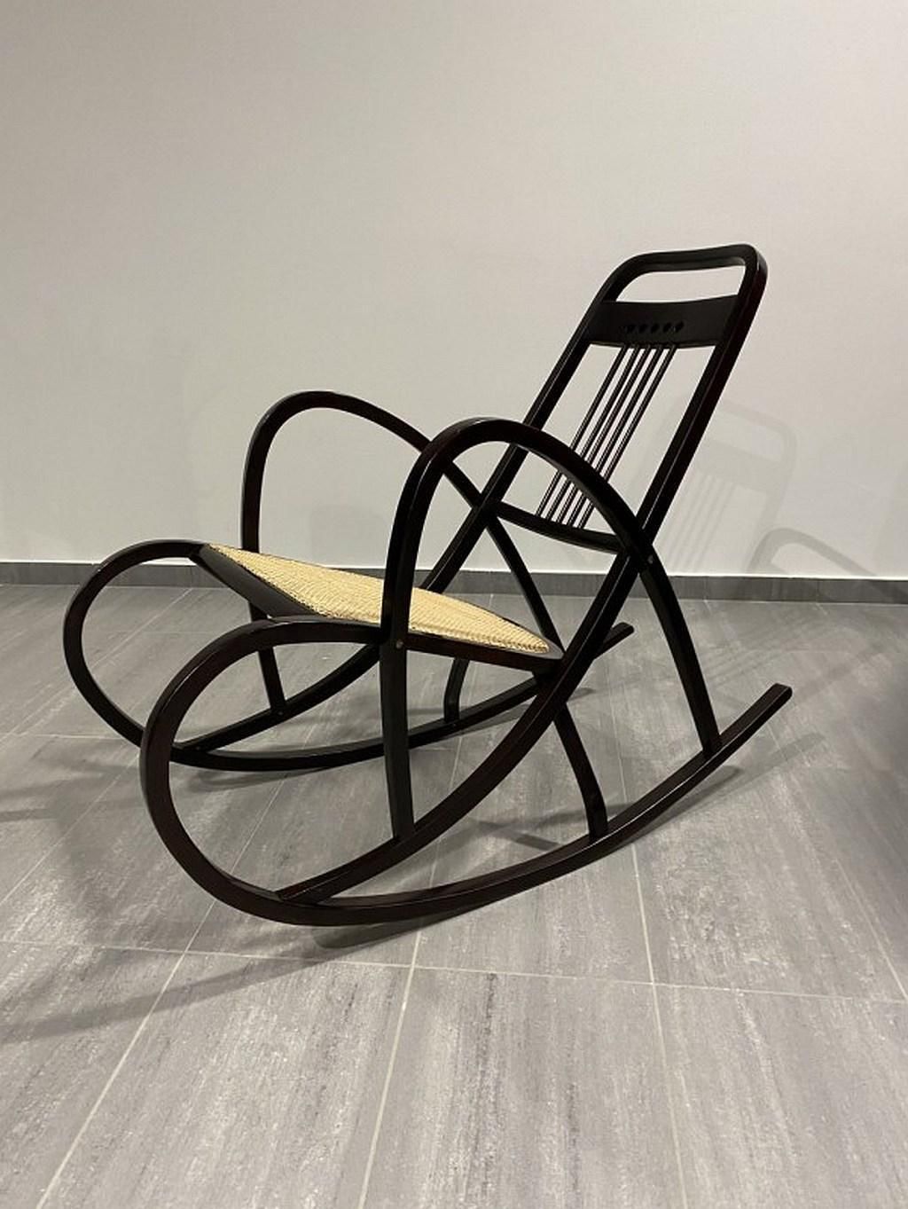 Secession Rocking Chair No.7211 By Marcel Kammerer For Thonet photo Furniture