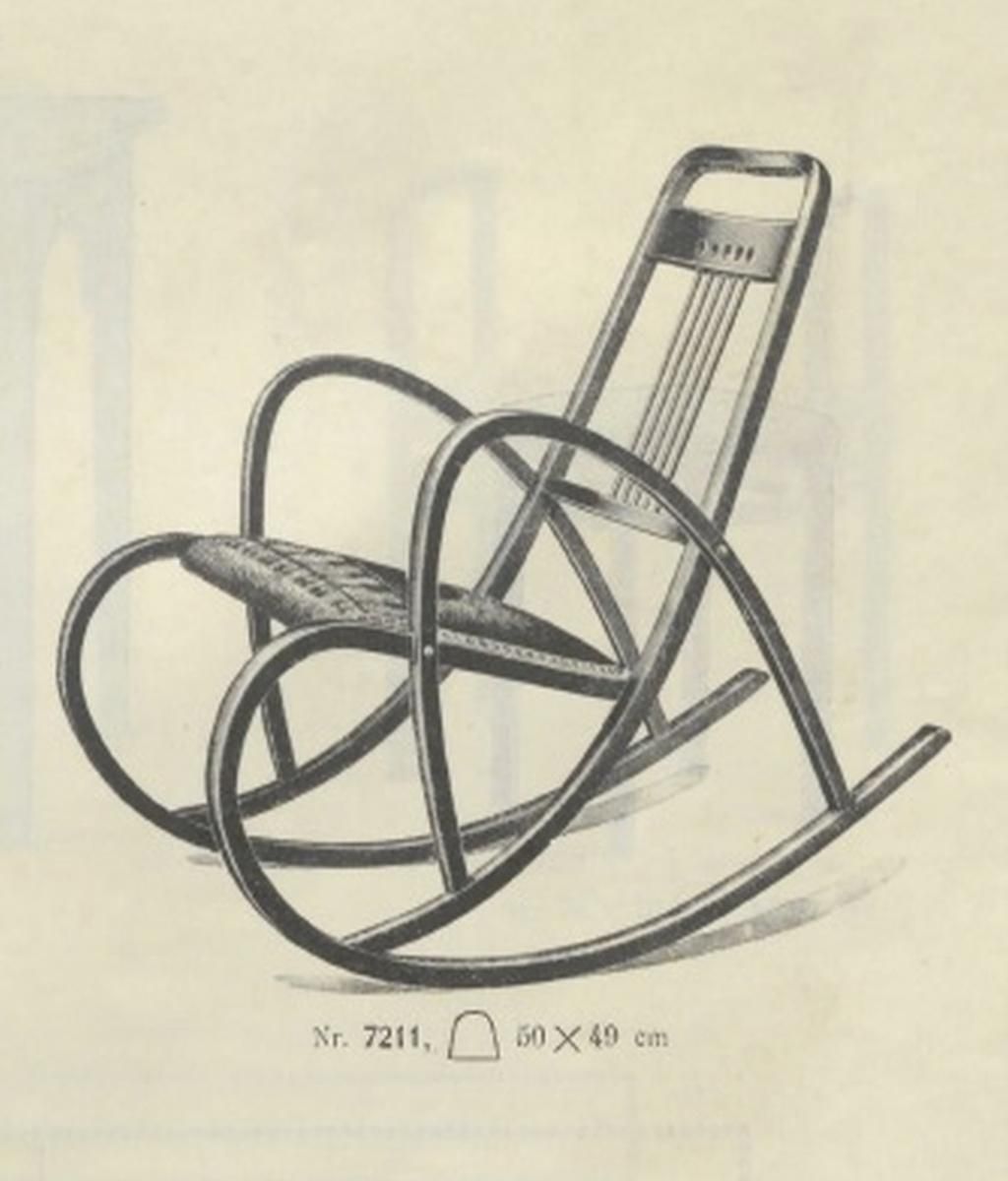 Secession Rocking Chair No.7211 By Marcel Kammerer For Thonet photo buy