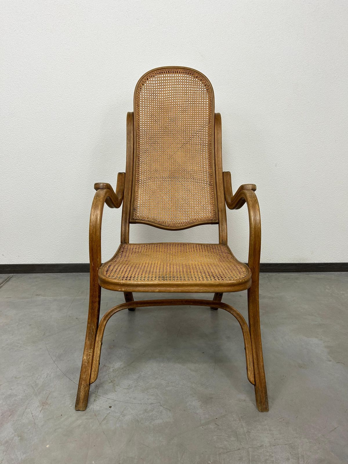 Easy Armchair No.1 With Rattan Seat By Thonet photo furniture