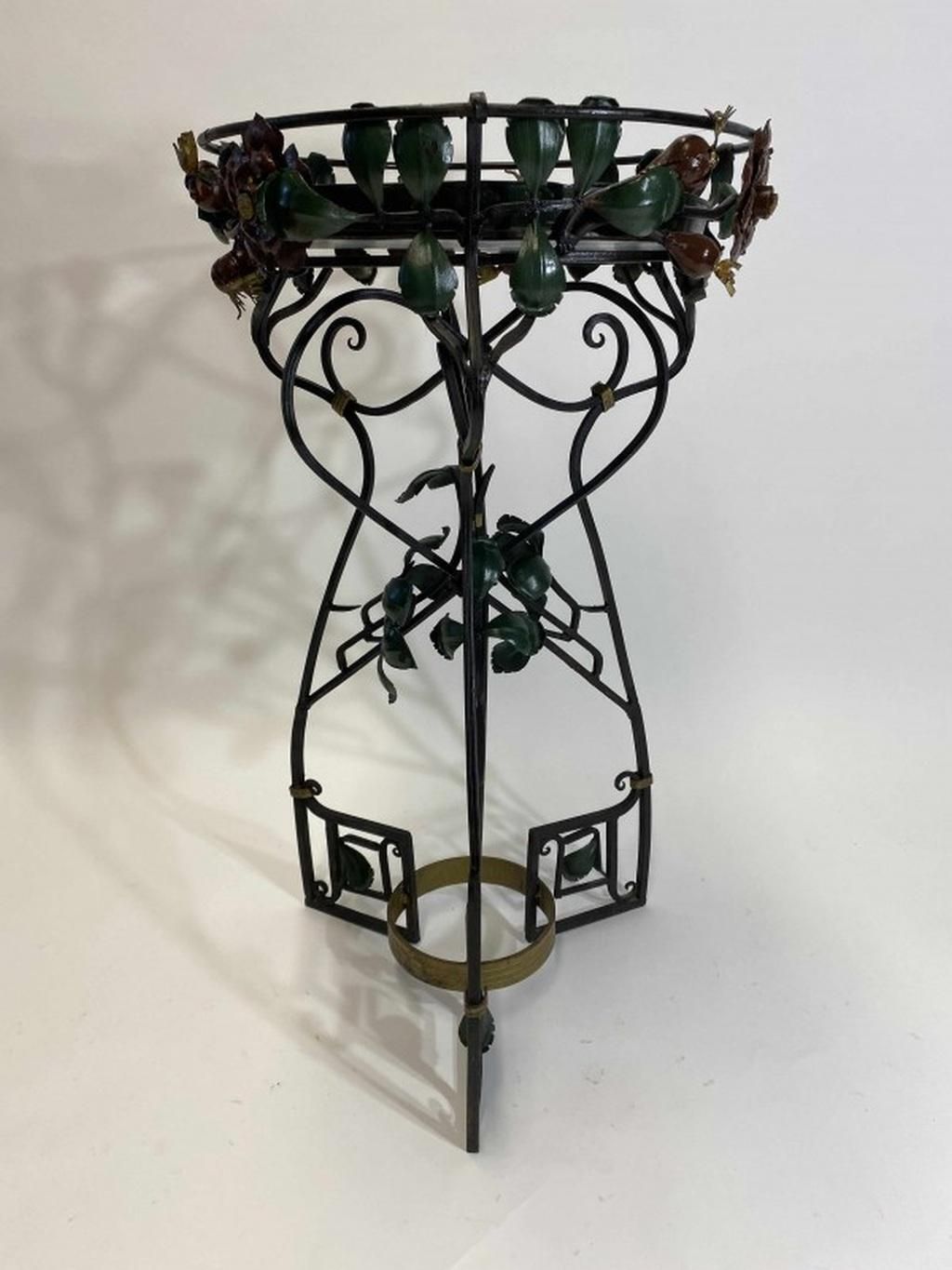 Art Nouveau Forged Flower Stand photo 2138.0