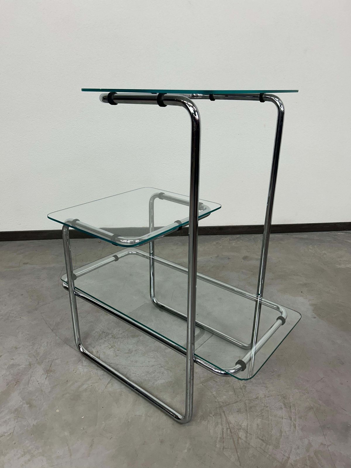 Art Deco Bauhaus Tubular Flower Stand B136 By Emile Guyot photo vintage