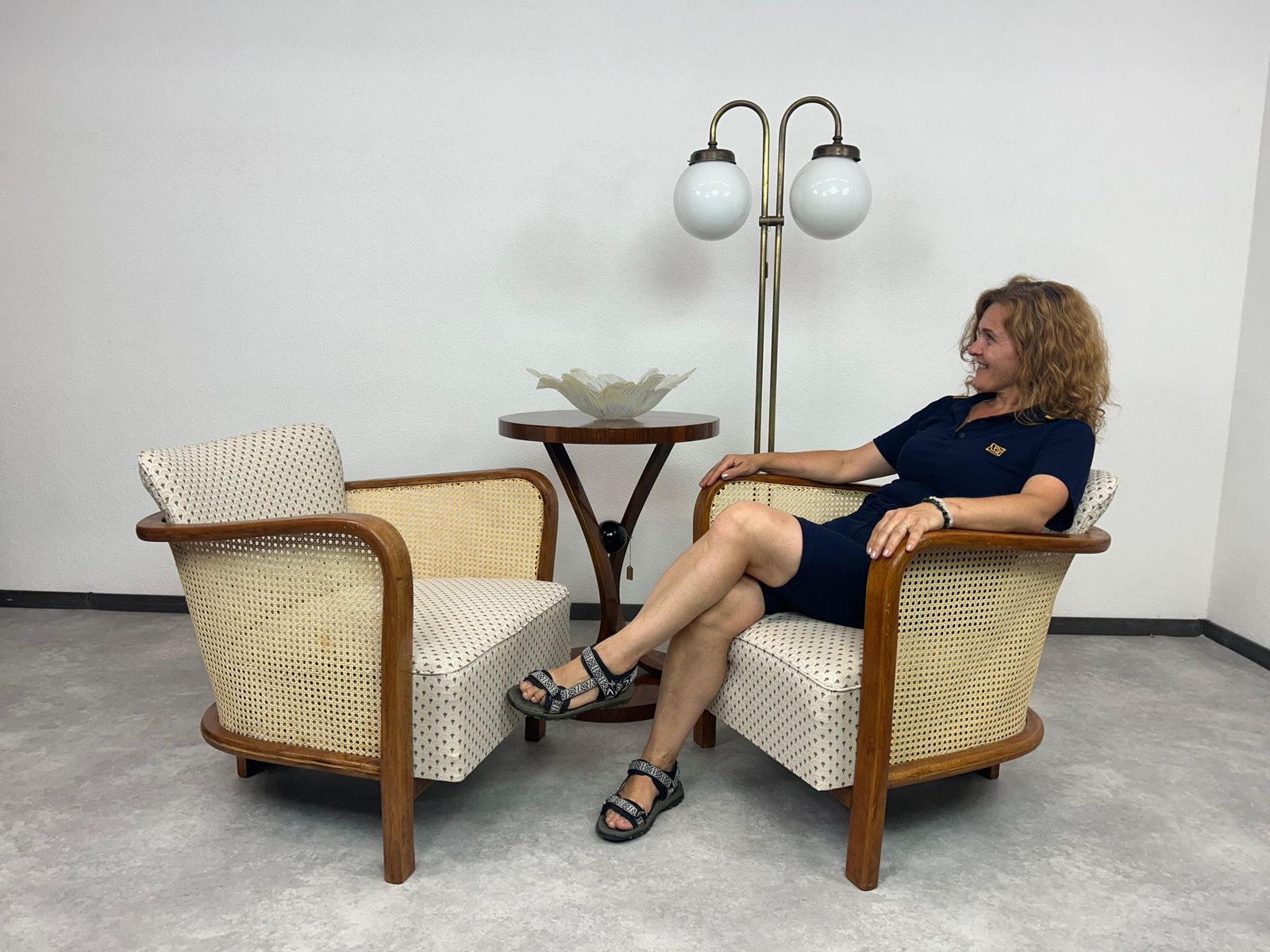 Furniture Bauhaus Art Deco Amrchairs By Lajos Kozma For Thonet Mundus photo