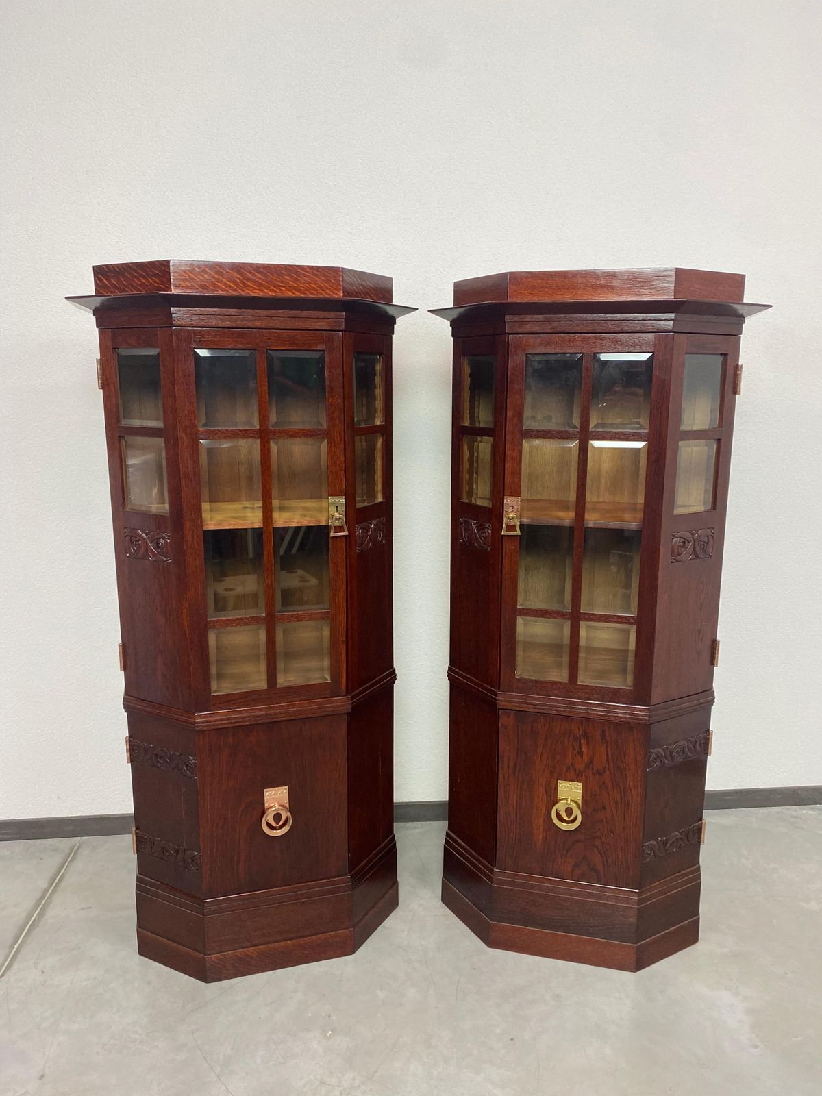 Jugendstil Vitrines In Style Of Joseph Maria Olbrich photo furniture