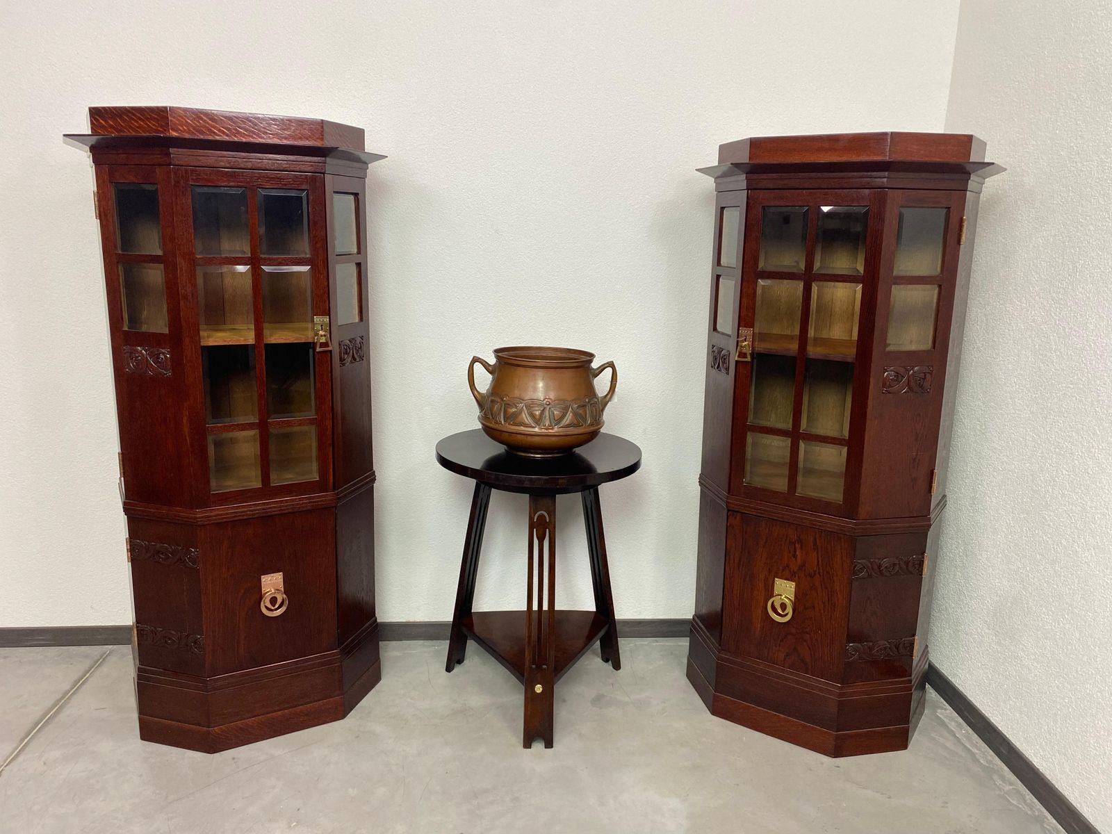 Jugendstil Vitrines In Style Of Joseph Maria Olbrich photo buy