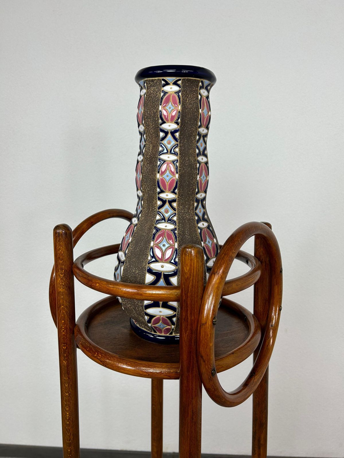 Bentwoon Plant Stand Attr. Otto Wagner For Thonet photo Home Decor