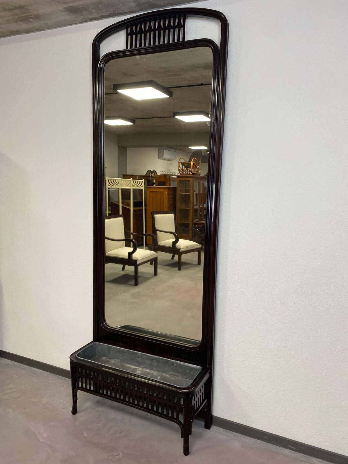 Secession Mirror No.1149 By Koloman Moser For Jacob & Josef Kohn photo for sale