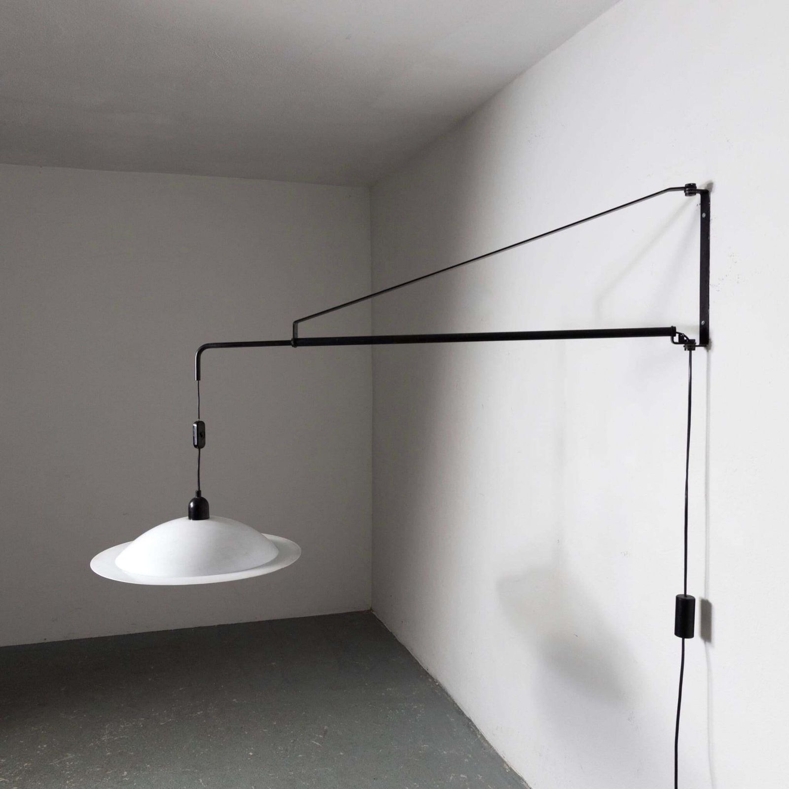 photo furniture Mid Century Wall Lamp Potence Counterweight By Stilnovo. Italy, 1970s