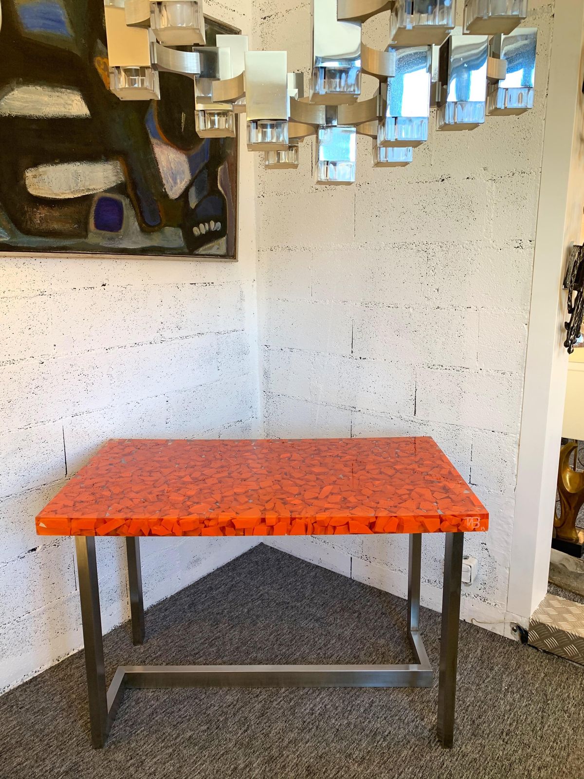 photo furniture Resin Fractal Inclusion Console Table Desk By Thomas Brant, France, 2014