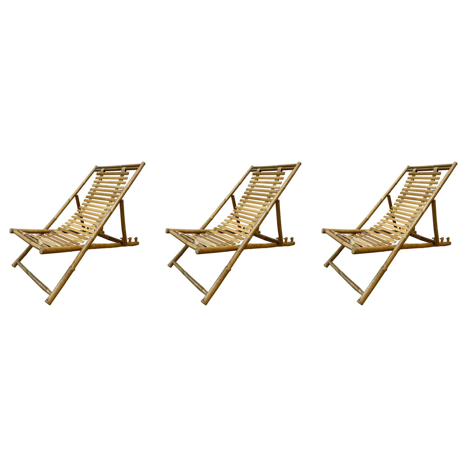 Bamboo Lounge Chair, Italy, 1980s