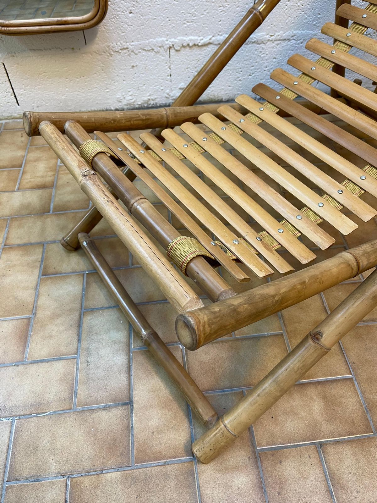 Bamboo Lounge Chair, Italy, 1980s photo 1197.0