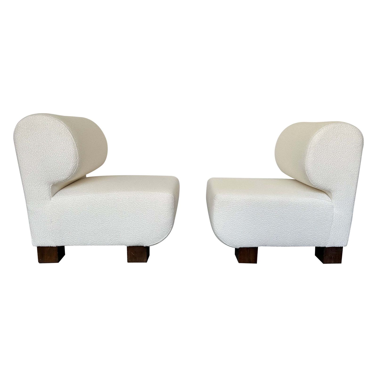 Pair Of Slipper Chairs P, Italy, 1970s