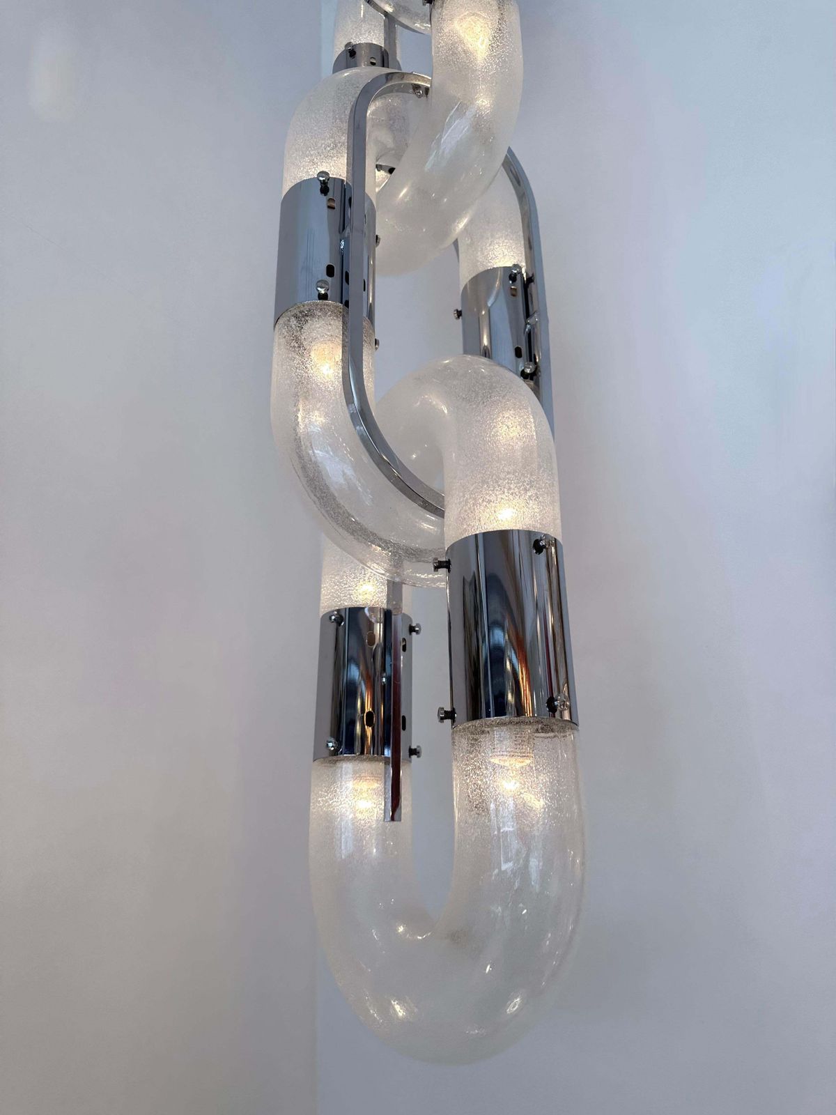 Chandelier Murano Glass And Metal By Aldo Nason For Mazzega, Italy, 1970s photo 17105.0