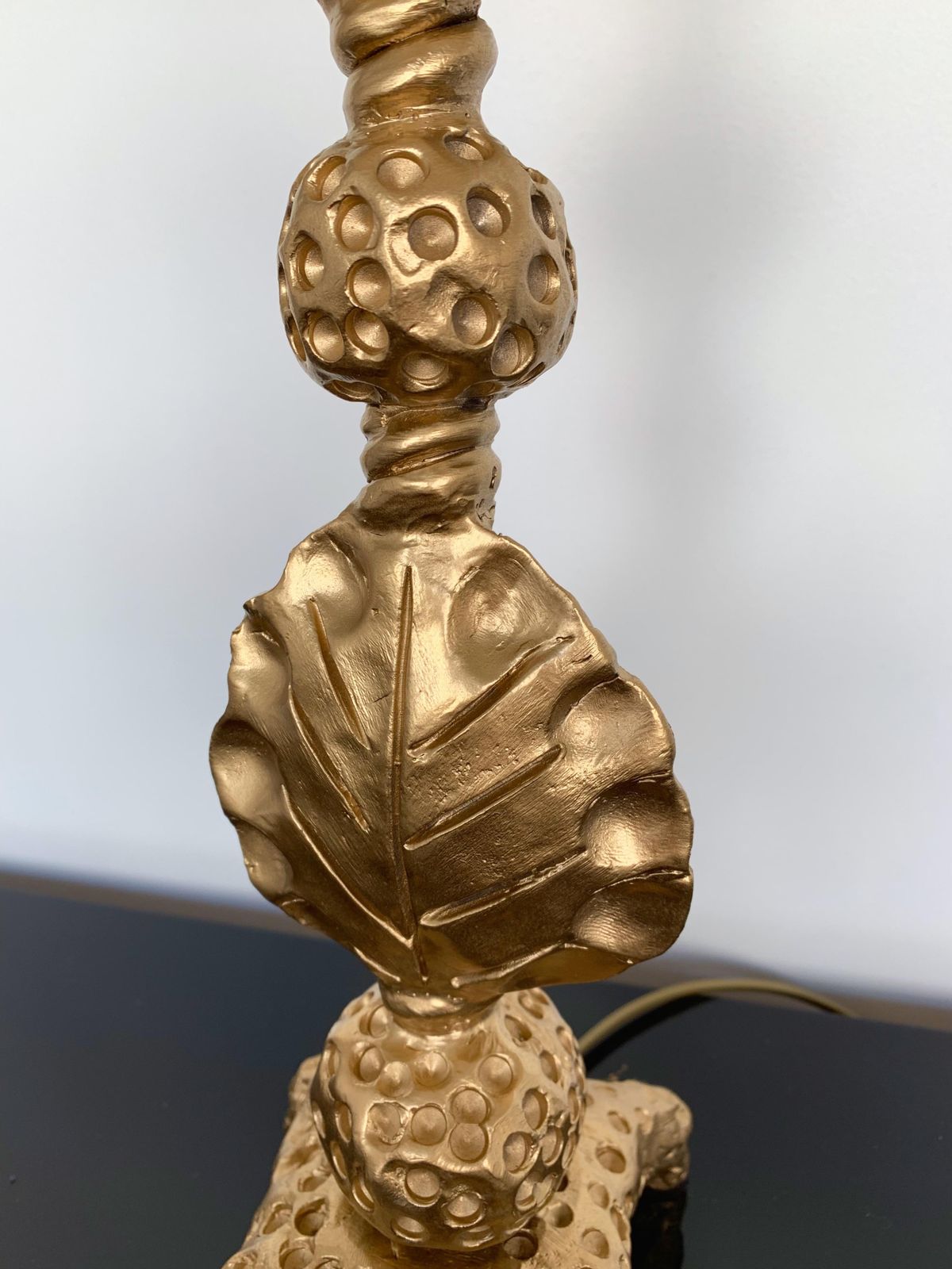 Gilt Metal Bronze Lamp By Mathias For Fondica, France, 2000s photo furniture