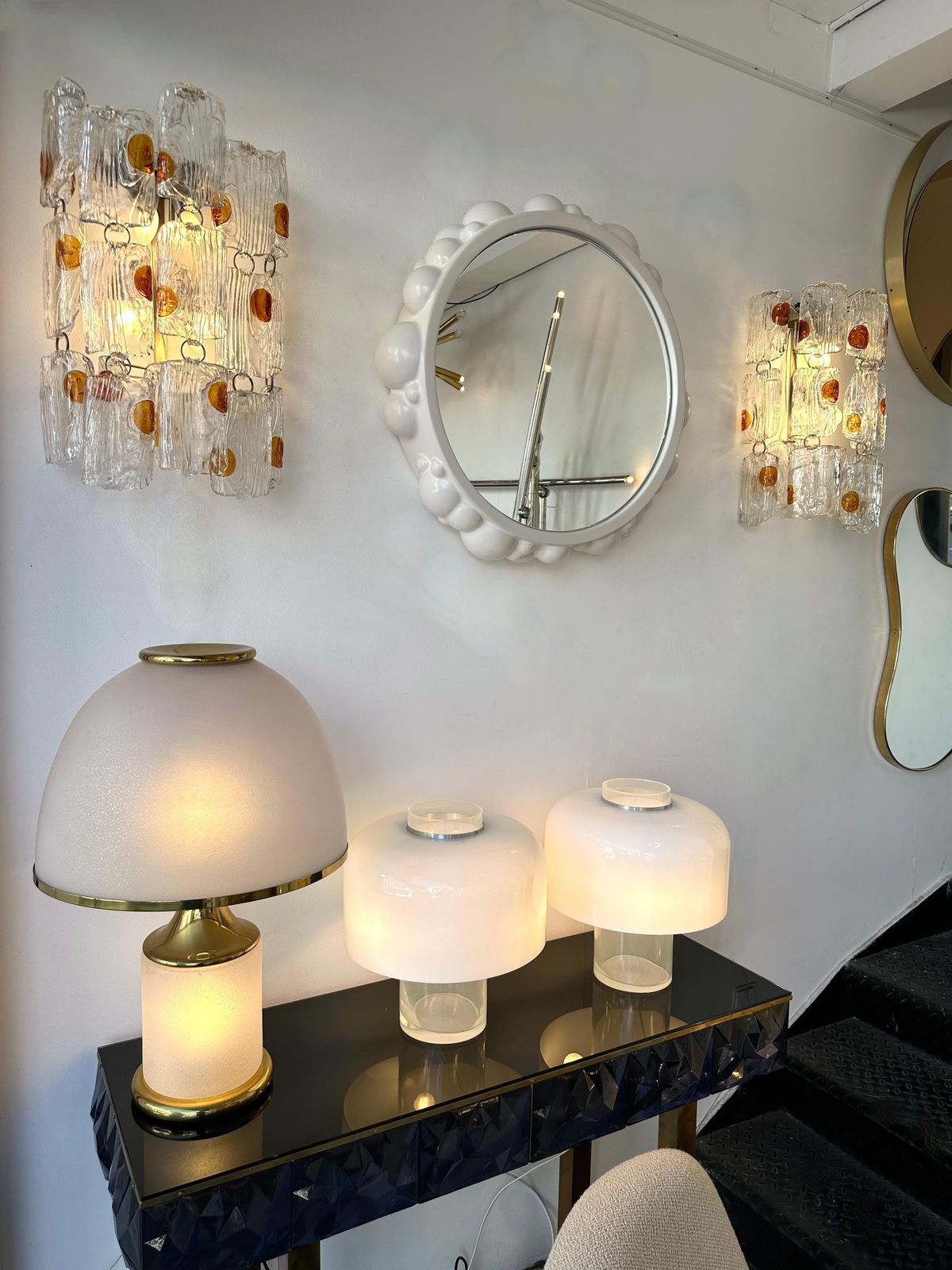 Contemporary Bubble Atomo Ceramic Mirror By Antonio Cagianelli, Italy photo Home Decor