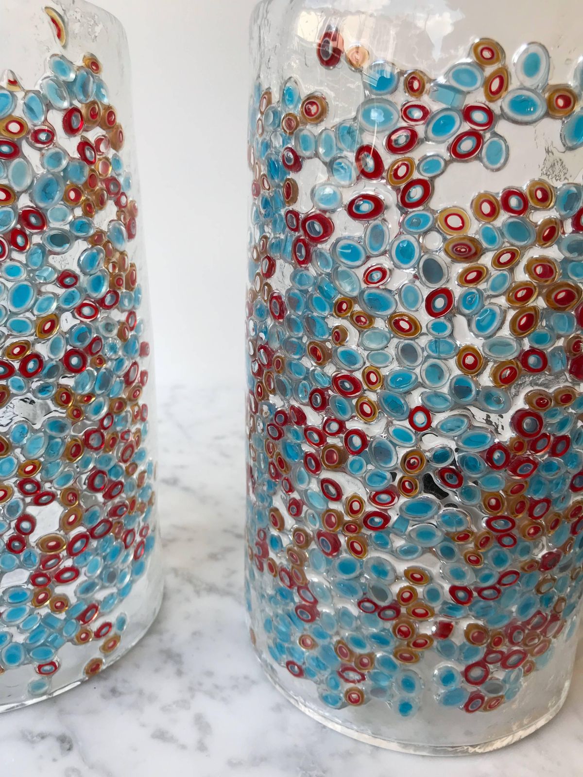 Pair Of Lamps Art Glass By Barbini Murano, Italy, 1980s photo 2138.0