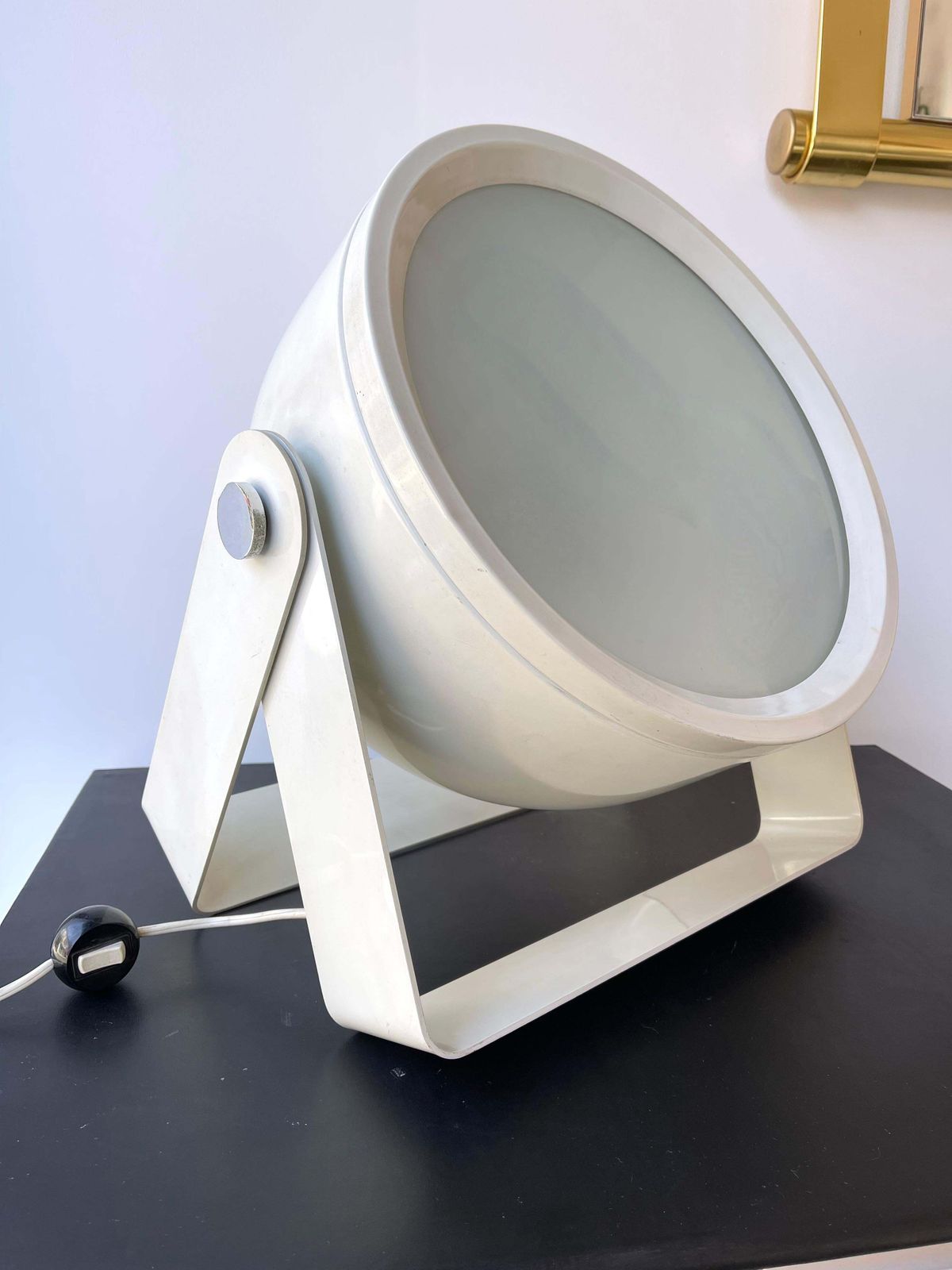 White Metal Lacquered Spot Lamp By Targetti Sankey, Italy, 1970s photo buy