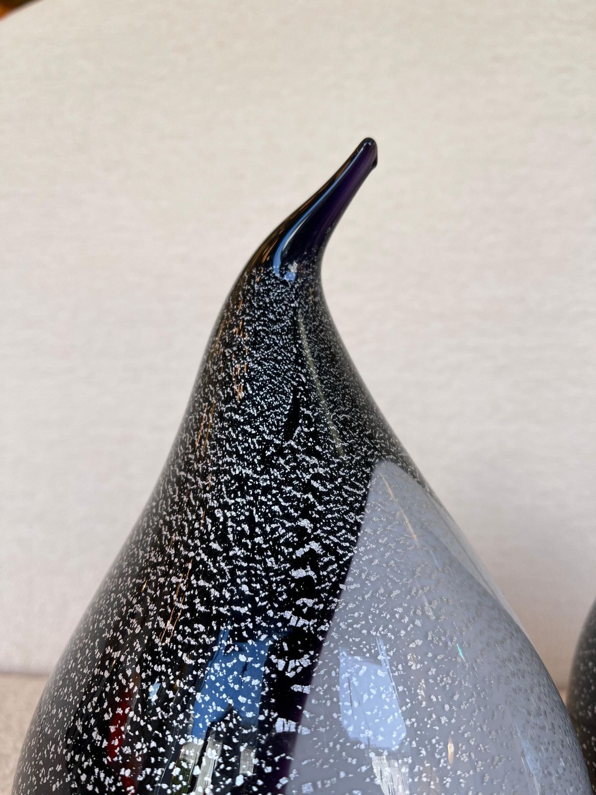 photo for sale Pair Of Penguin Murano Glass Lamps, Italy, 1980s