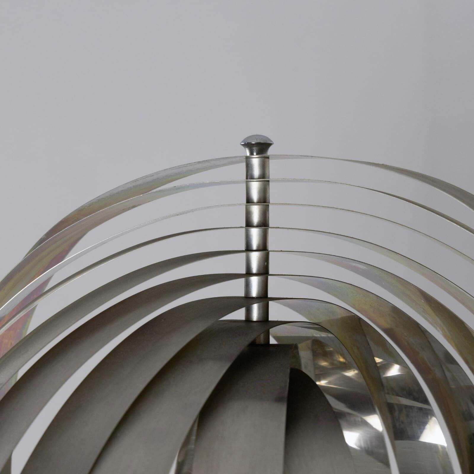 Space Age Metal Floor Lamp By Henri Mathieu, France, 1970s photo vintage