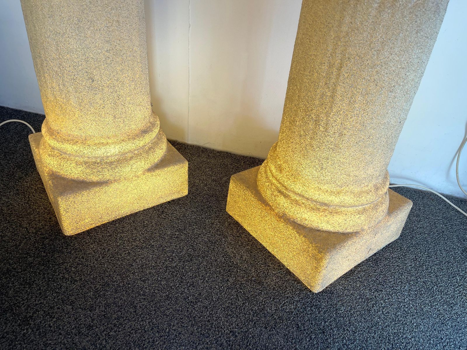 Pair Of Column Floor Lamps By Luciano Sartini For Singleton, Italy, 1970s photo 3592.0