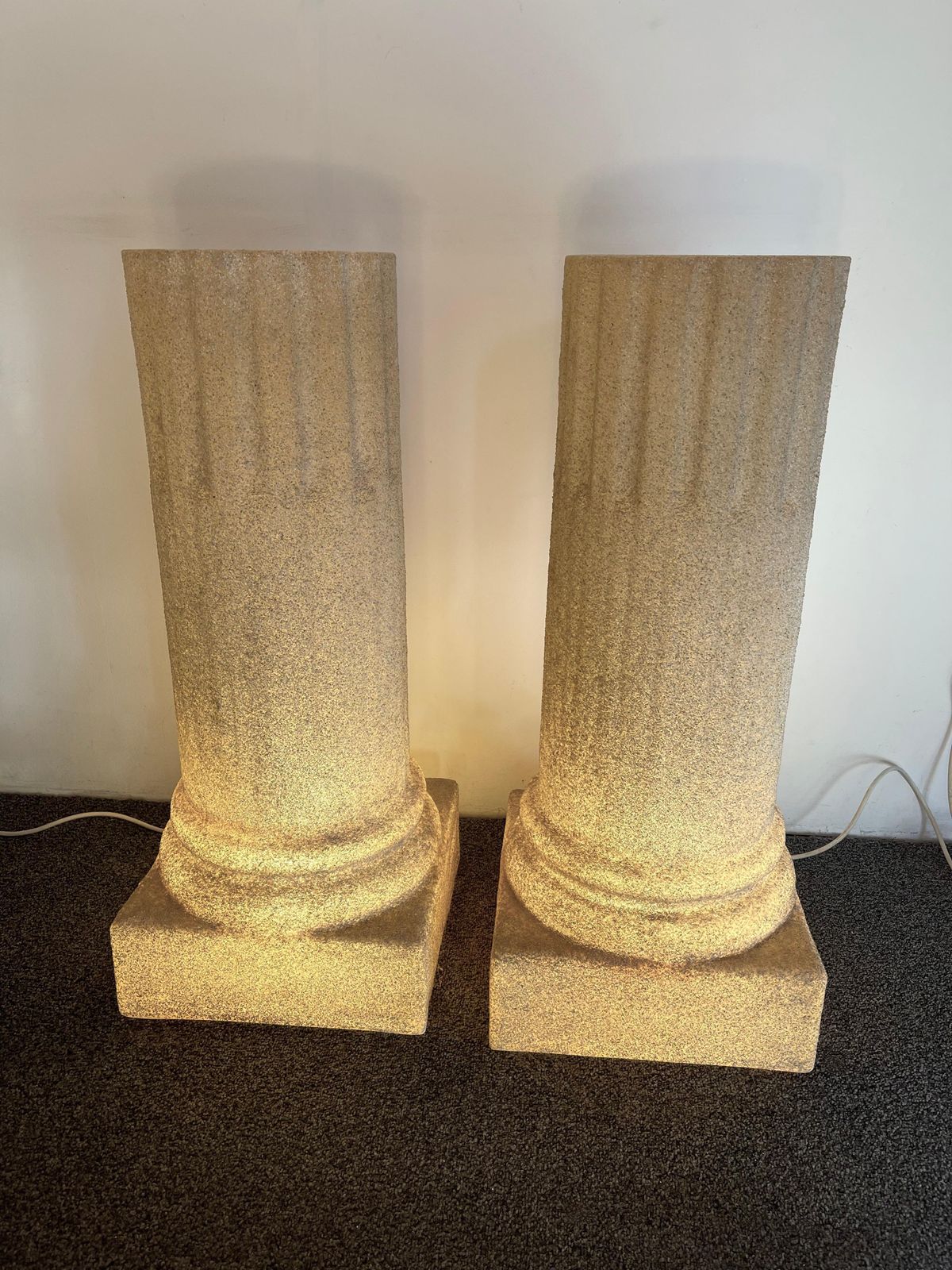 photo furniture Pair Of Column Floor Lamps By Luciano Sartini For Singleton, Italy, 1970s