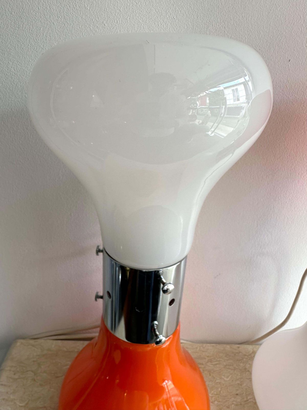 Pair Of Murano Glass Birillo Lamps By Carlo Nason For Mazzega, Italy, 1970s photo for sale