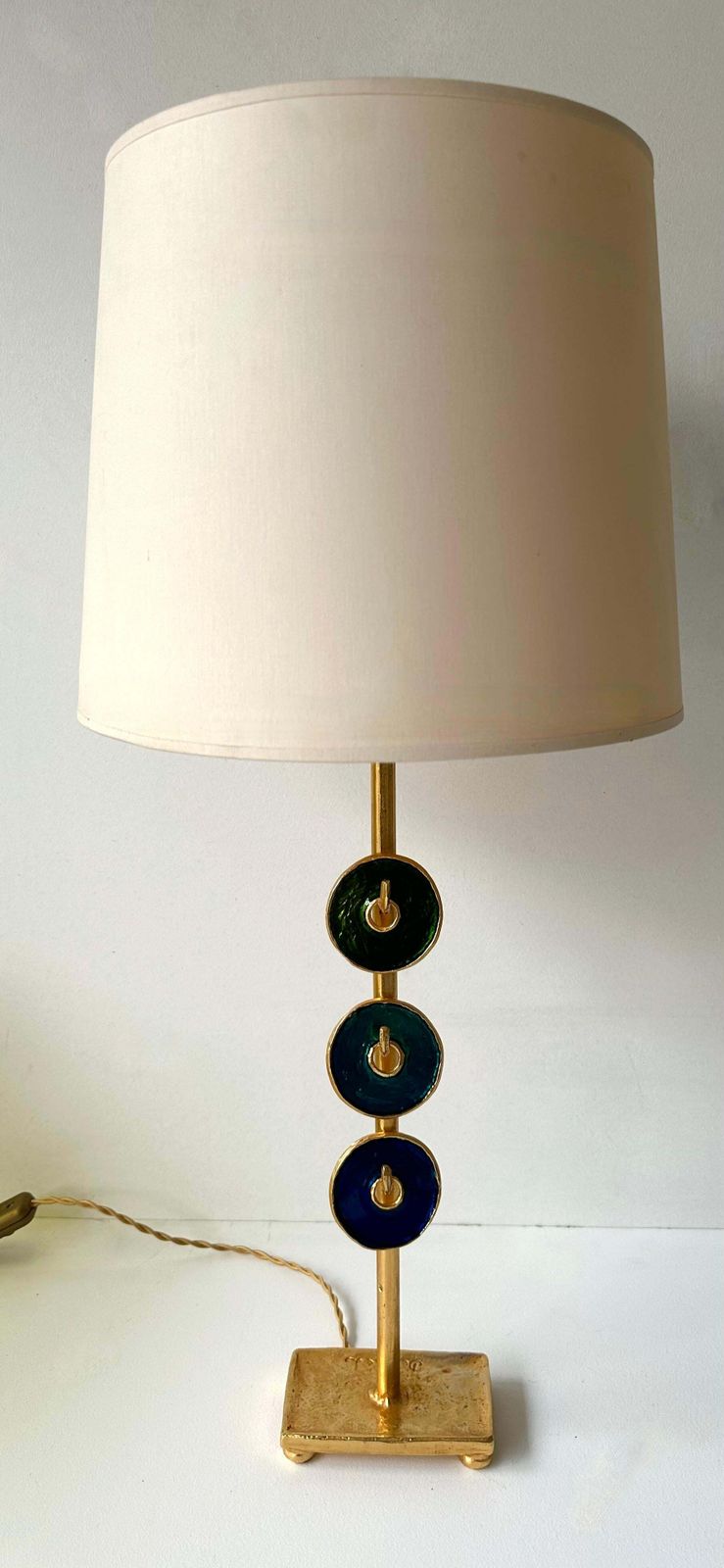 Pair Of Lamps By Nicolas Dewael For Fondica, France, 1990s photo Lighting