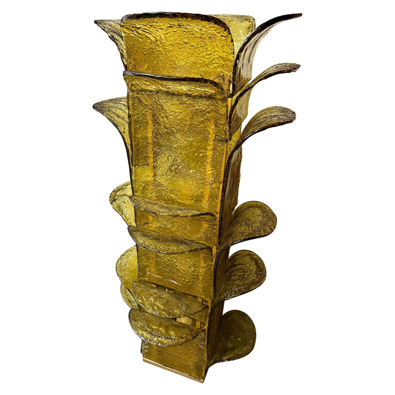 Cactus Floor Lamp Murano Glass By Carlo Nason For Mazzega, Italy, 1970s