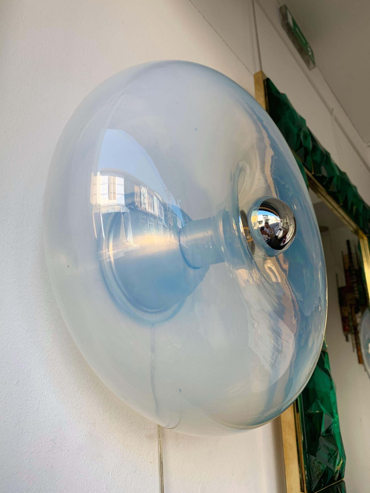 Pair Of Sconces Panta Murano Glass By Giusto Toso For Leucos, Italy, 1970s photo for sale
