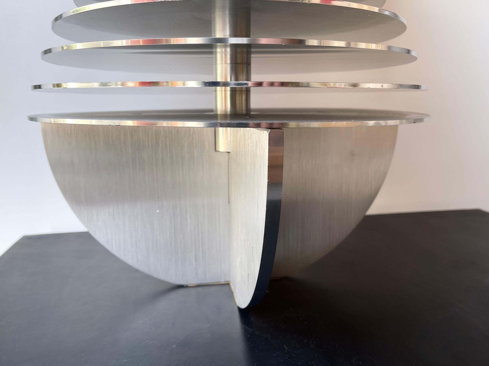 Pair Of Metal Saturn Lamps By Banci, Italy, 1970s photo for sale