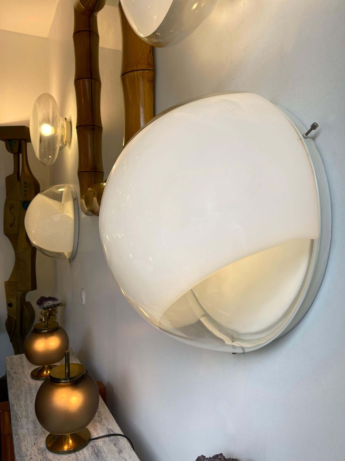 Pair Of Sconces Murano Glass Lp245 By Mazzega, Italy, 1970s photo Lighting