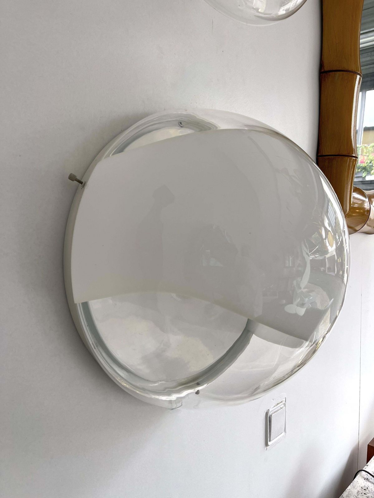 photo for sale Pair Of Sconces Murano Glass Lp245 By Mazzega, Italy, 1970s