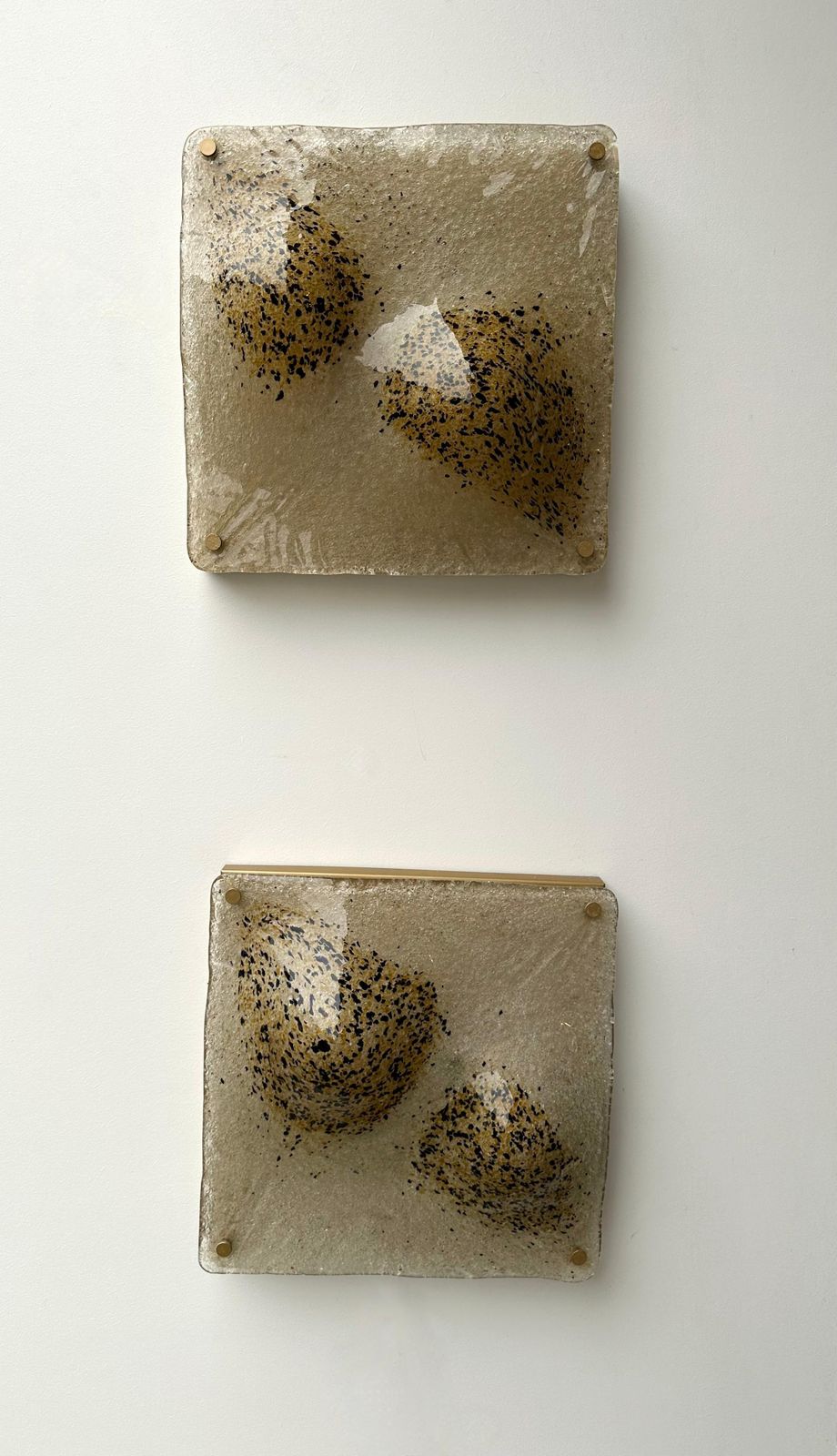 photo furniture Pair Of Sconces Blumpy Murano Glass And Gilt Metal. Italy, 1970s