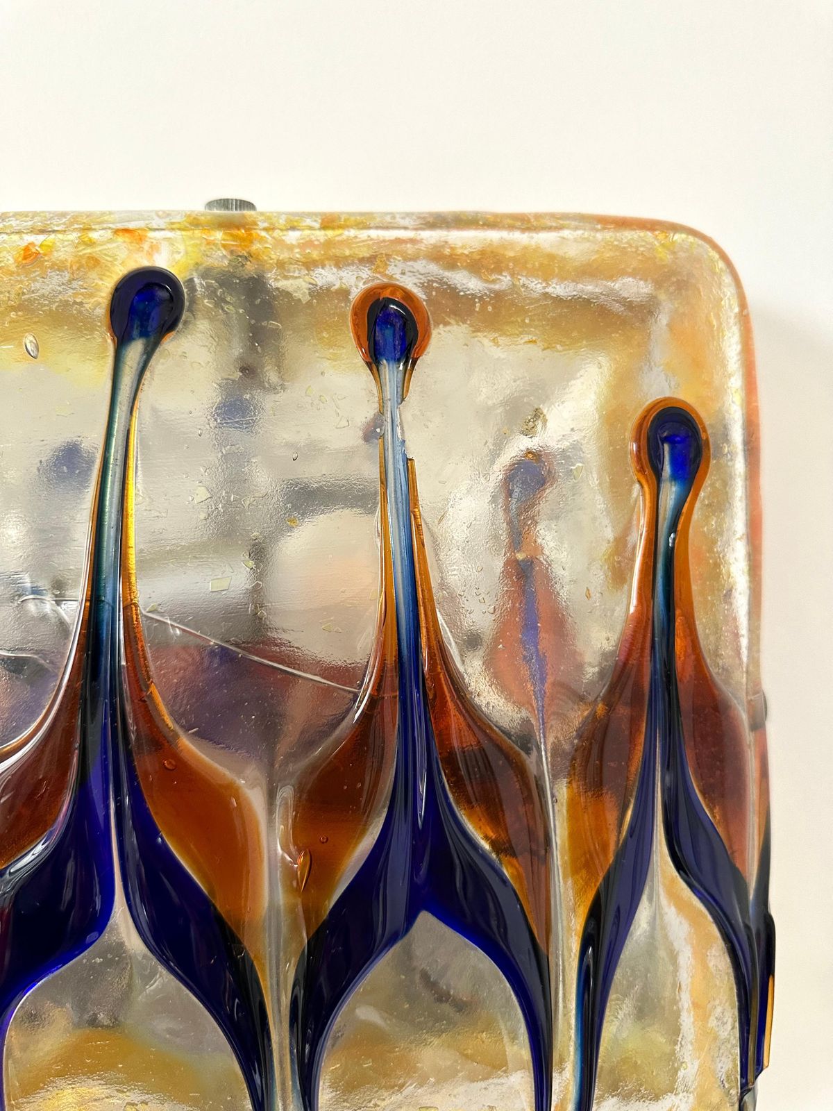 Pair Of Sconces Harlequin Murano Glass. Italy, 1970s photo 3250.0
