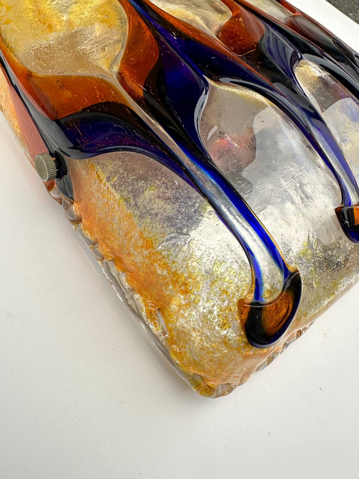 Lighting Pair Of Sconces Harlequin Murano Glass. Italy, 1970s photo