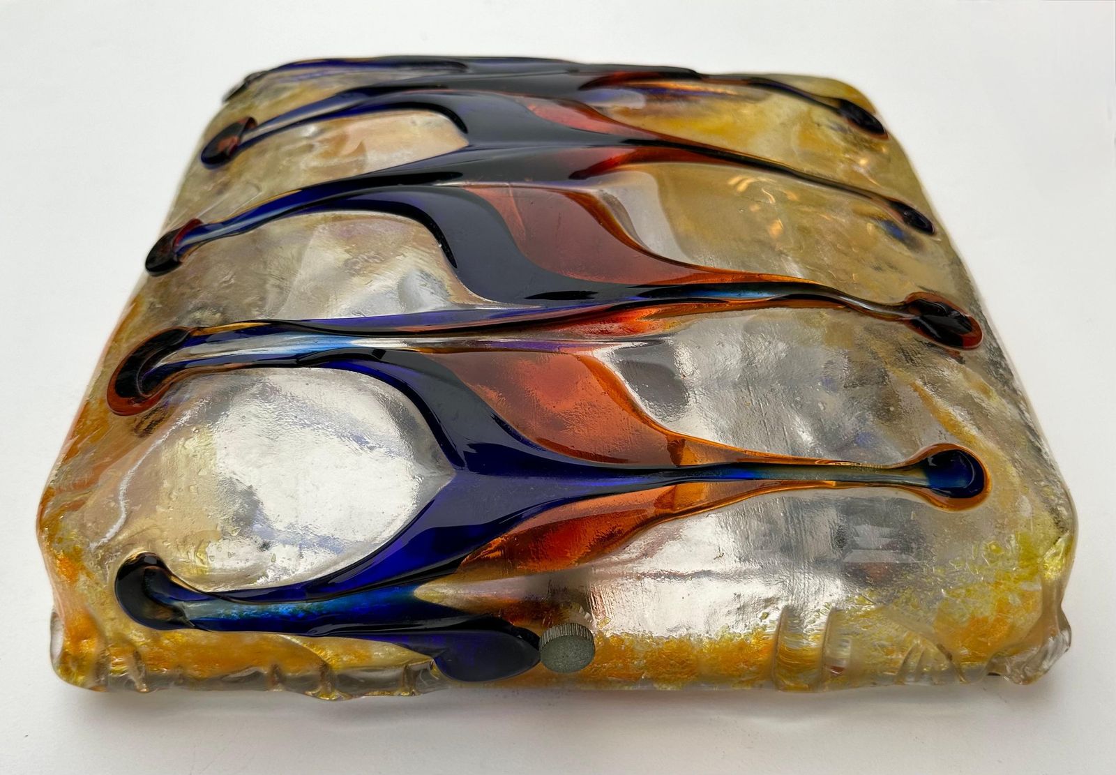 photo vinterior Pair Of Sconces Harlequin Murano Glass. Italy, 1970s