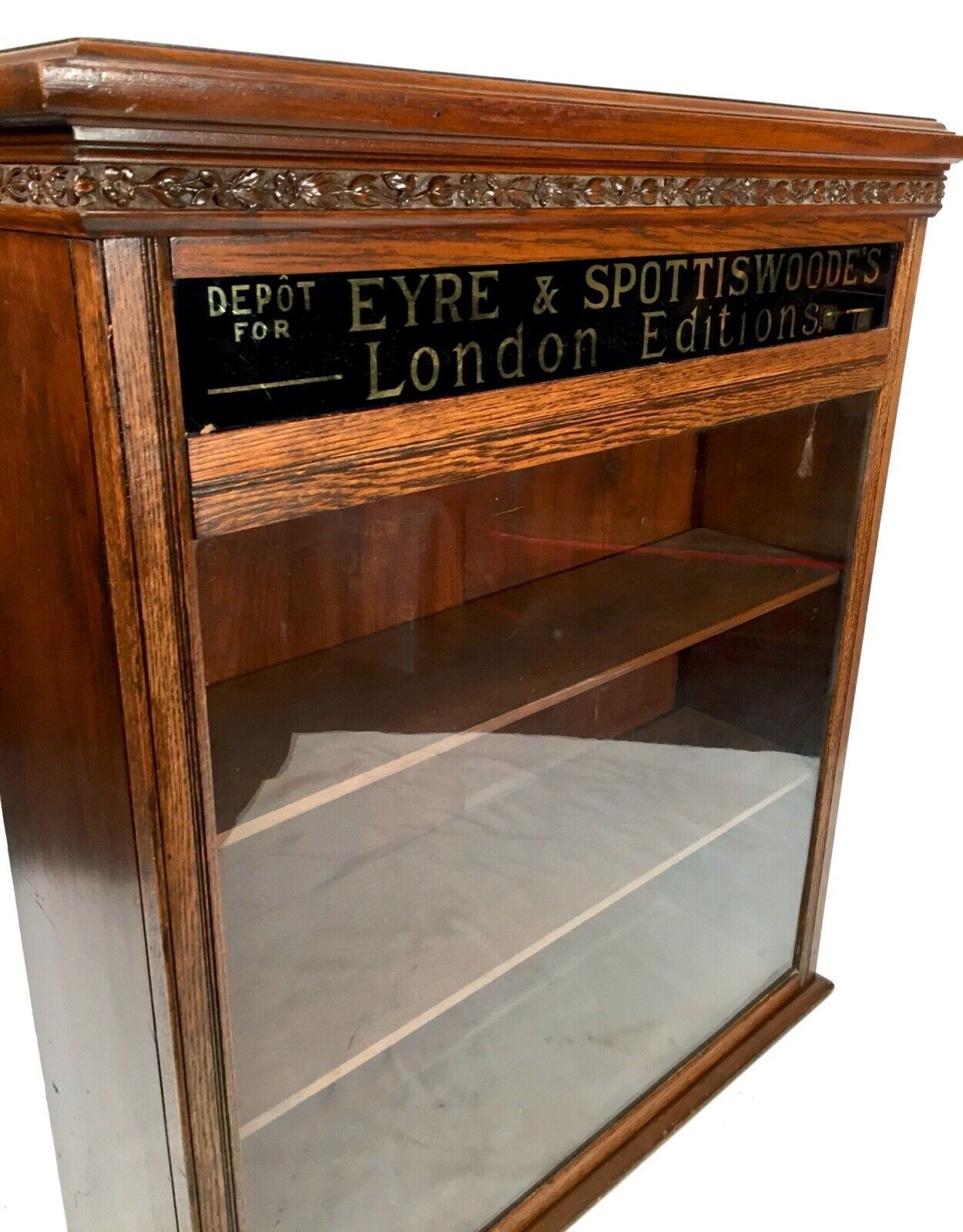 Antique Advertising Shop Display Cabinet Bookcase For Eyre & Spottiswoode C.1900 photo buy