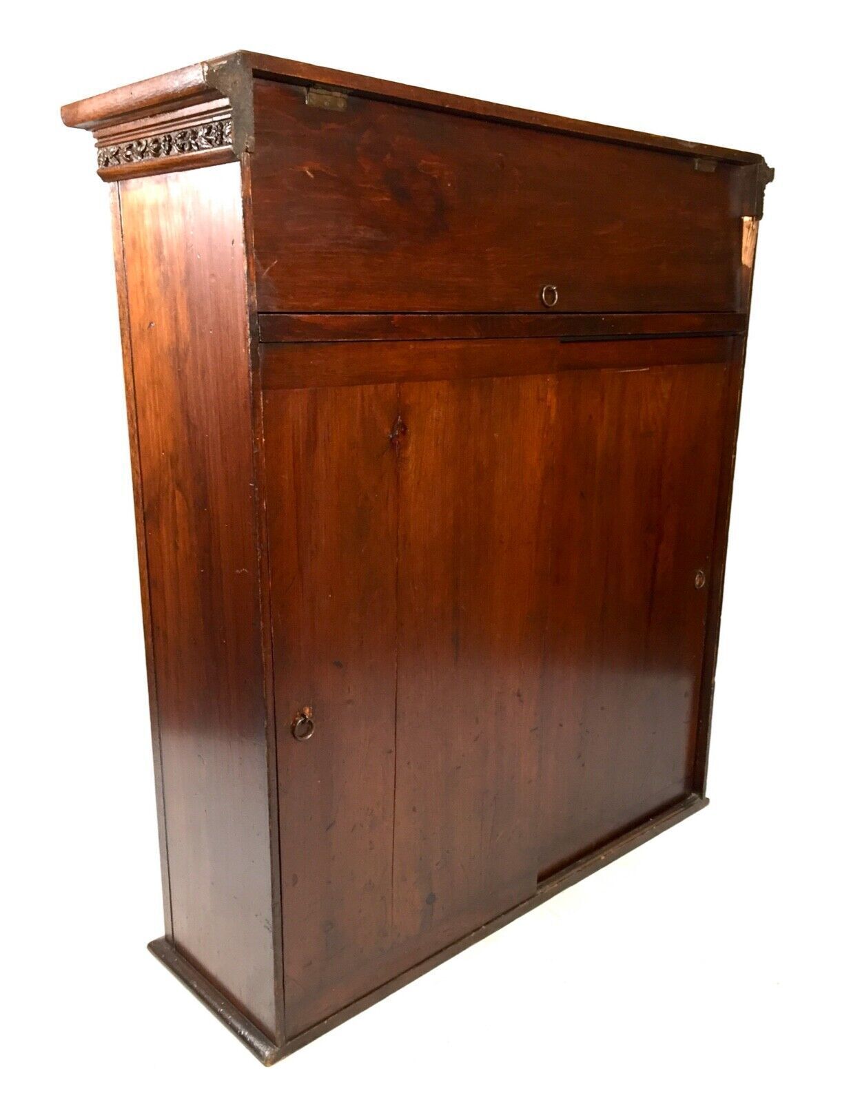 photo for sale Antique Advertising Shop Display Cabinet Bookcase For Eyre & Spottiswoode C.1900